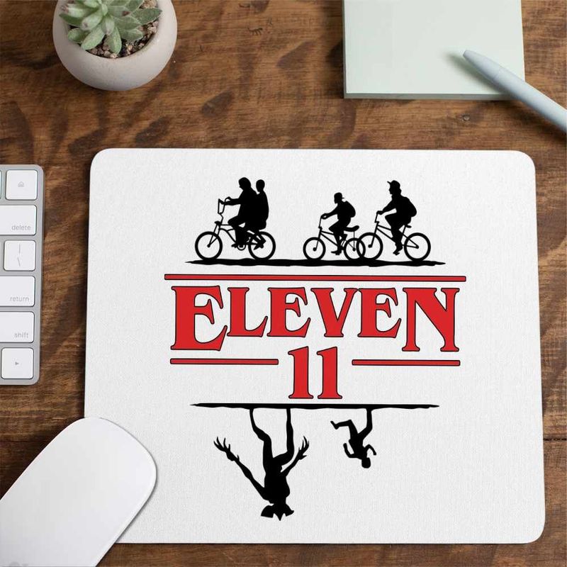 PC, gaming si accesorii - Periferice PC - Mousepad - Mousepad Stranger Things Upside Down Eleven CoolTrend, 21x19cm - Infinity.ro