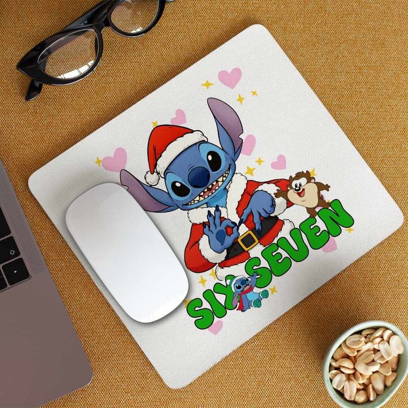 PC, gaming si accesorii - Periferice PC - Mousepad - Mousepad Six Seven Stitch Craciun 67 CoolTrend, 21x19cm - Infinity.ro