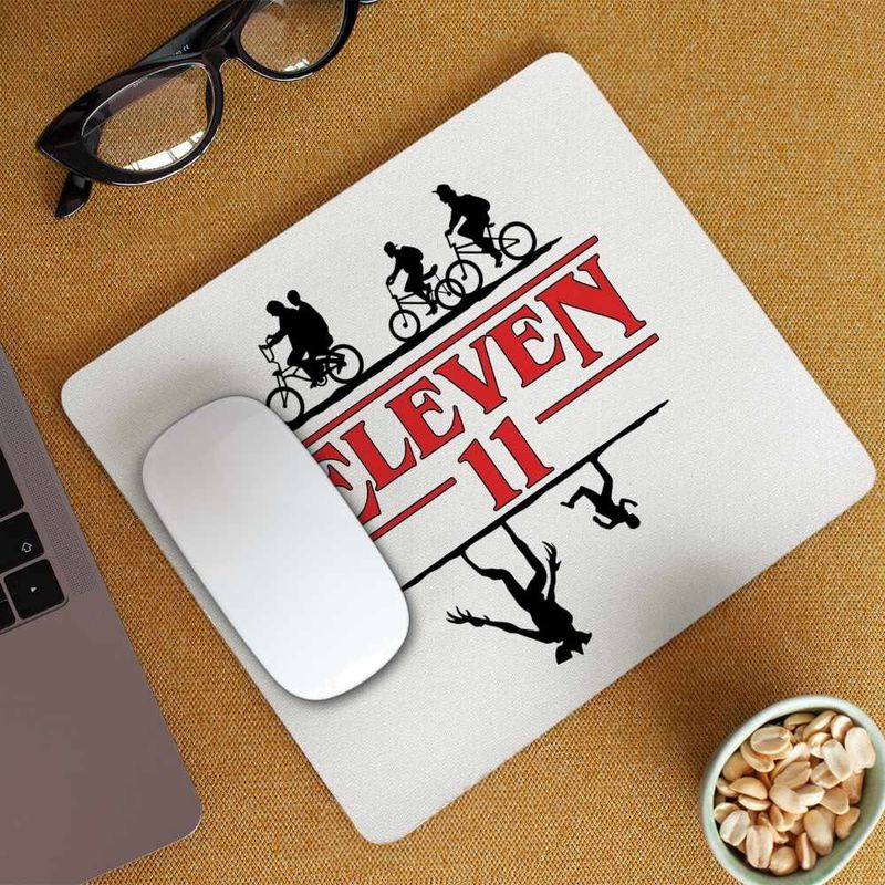 PC, gaming si accesorii - Periferice PC - Mousepad - Mousepad Stranger Things Upside Down Eleven CoolTrend, 21x19cm - Infinity.ro