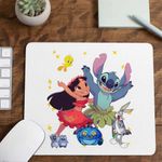 PC, gaming si accesorii - Periferice PC - Mousepad - Mousepad Lilo Stitch Dans Hawaii CoolTrend, 21x19cm - Infinity.ro