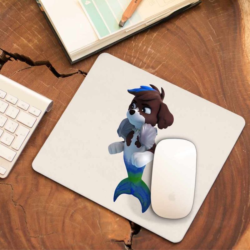 PC, gaming si accesorii - Periferice PC - Mousepad - Mousepad Paw Patrol Merpups Moby Patrula Catelusilor Catei Sirena, CoolTrend, 21x19cm - Infinity.ro