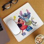 PC, gaming si accesorii - Periferice PC - Mousepad - Mousepad Lilo Stitch Dans Hawaii CoolTrend, 21x19cm - Infinity.ro