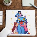 PC, gaming si accesorii - Periferice PC - Mousepad - Mousepad Huntrix Motan Dragon Derpy Kpop CoolTrend, 21x19cm - Infinity.ro