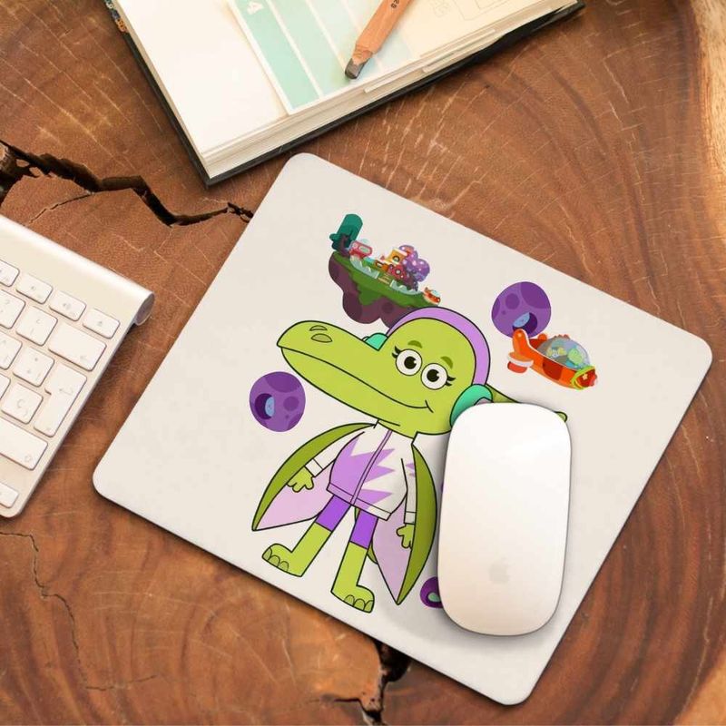 PC, gaming si accesorii - Periferice PC - Mousepad - Mousepad Tim Rex Terri Dactyl Pterodactil Spatiu Dinozauri, CoolTrend, 21x19cm - Infinity.ro