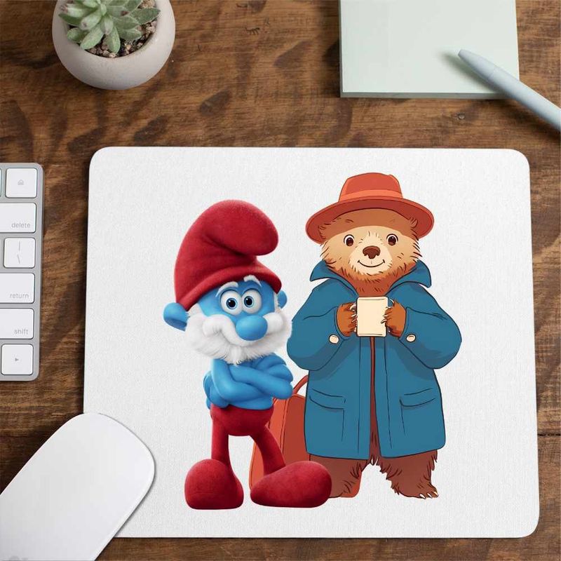 PC, gaming si accesorii - Periferice PC - Mousepad - Mousepad Paddington Papa Strumf, CoolTrend, 21x19cm - Infinity.ro