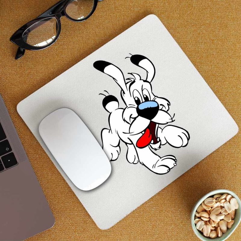 PC, gaming si accesorii - Periferice PC - Mousepad - Mousepad Dogmatix White Terrier Asterix Obelix, CoolTrend, 21x19cm - Infinity.ro