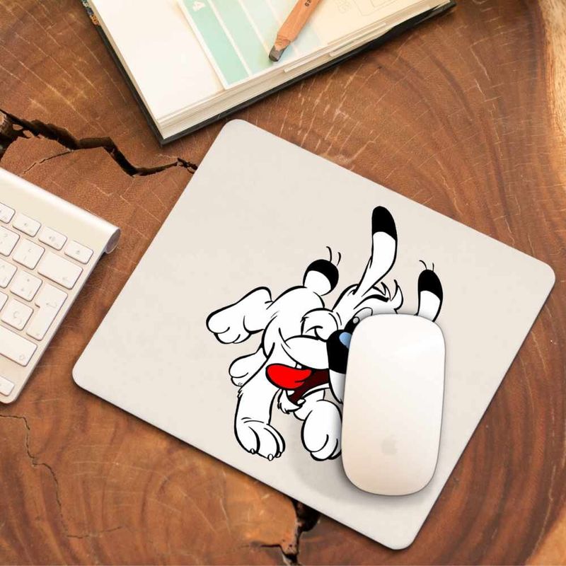 PC, gaming si accesorii - Periferice PC - Mousepad - Mousepad Dogmatix White Terrier Asterix Obelix, CoolTrend, 21x19cm - Infinity.ro