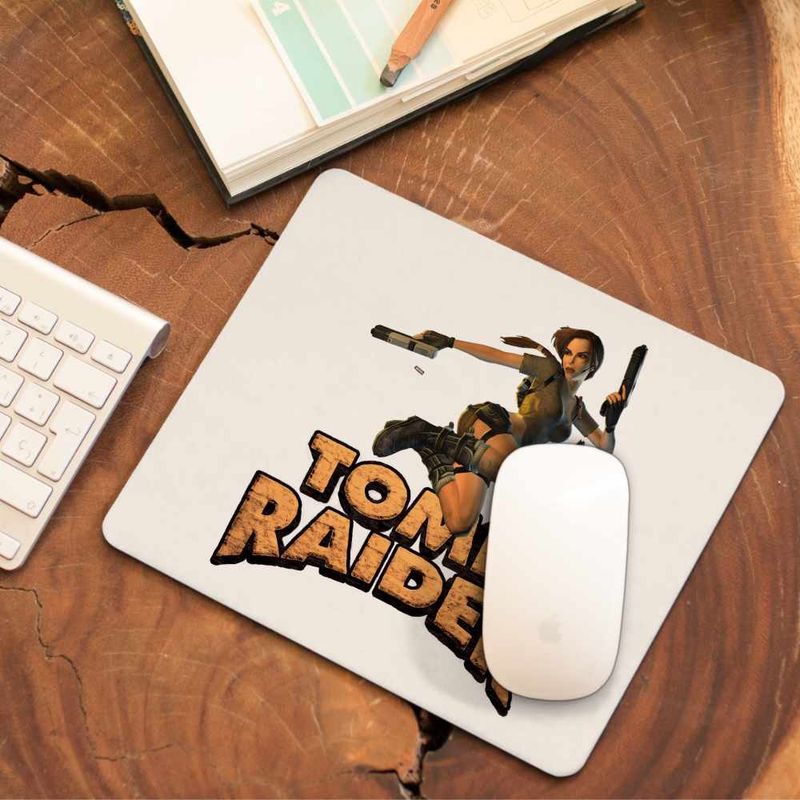 PC, gaming si accesorii - Periferice PC - Mousepad - Mousepad Tomb Raider Legenda Lara Croft Jungla Amazon CoolTrend, 21x19cm - Infinity.ro