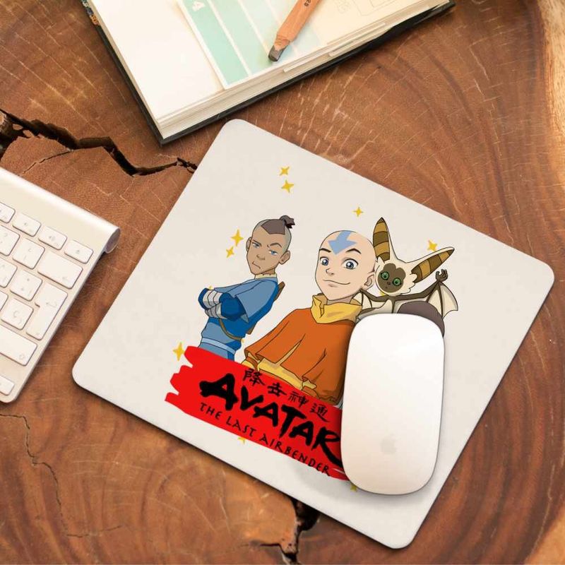 PC, gaming si accesorii - Periferice PC - Mousepad - Mousepad Avatar Legenda lui Aang Katara Sokka Airbender, 21x19cm - Infinity.ro