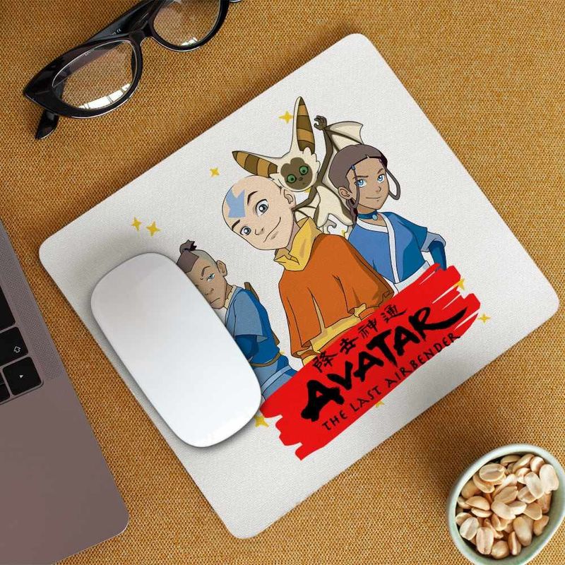 PC, gaming si accesorii - Periferice PC - Mousepad - Mousepad Avatar Legenda lui Aang Katara Sokka Airbender, 21x19cm - Infinity.ro