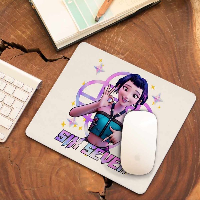 PC, gaming si accesorii - Periferice PC - Mousepad - Mousepad Six Seven Huntrix Zoey 67 Demon Hunters Kpop CoolTrend, 21x19cm - Infinity.ro