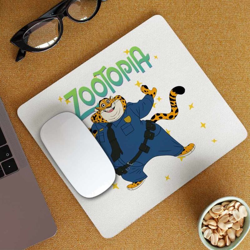 PC, gaming si accesorii - Periferice PC - Mousepad - Mousepad Zootopia Ofiter Gheruta Clawhauser Ghepard Politist Politie CoolTrend, 21x19cm - Infinity.ro