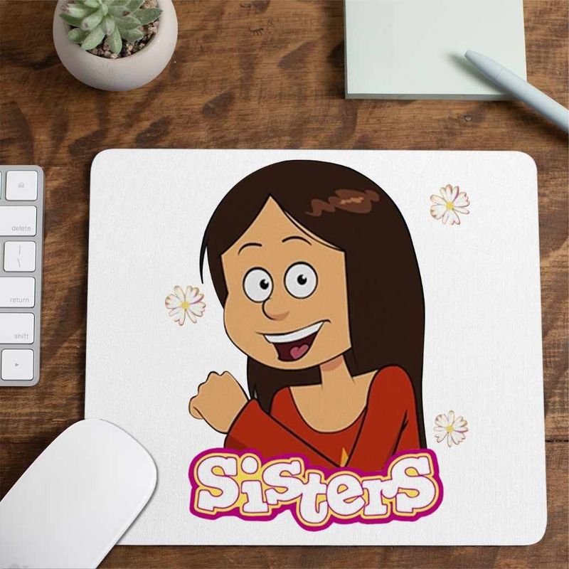 PC, gaming si accesorii - Periferice PC - Mousepad - Mousepad Surorile Wendy The Sisters Desene, CoolTrend, 21x19cm - Infinity.ro
