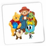 PC, gaming si accesorii - Periferice PC - Mousepad - Mousepad Paddington Winnie the Pooh Franklin Testoasa, CoolTrend, 21x19cm - Infinity.ro