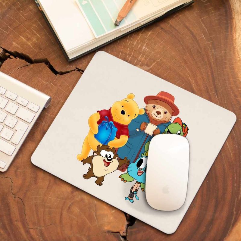 PC, gaming si accesorii - Periferice PC - Mousepad - Mousepad Paddington Winnie the Pooh Franklin Testoasa, CoolTrend, 21x19cm - Infinity.ro
