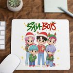 PC, gaming si accesorii - Periferice PC - Mousepad - Mousepad Huntrix Saja Boys Craciun Kpop CoolTrend, 21x19cm - Infinity.ro
