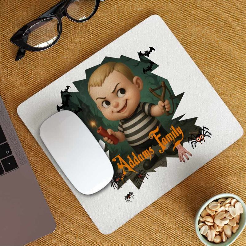 PC, gaming si accesorii - Periferice PC - Mousepad - Mousepad Familia Addams Pugsley Cimitir Dinamita Halloween Horror Cosplay CoolTrend, 21x19cm - Infinity.ro
