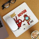 PC, gaming si accesorii - Periferice PC - Mousepad - Mousepad Six Seven Spiderman Ironman 67 Marvel Superhero CoolTrend, 21x19cm - Infinity.ro