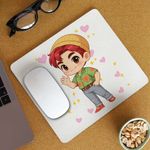 PC, gaming si accesorii - Periferice PC - Mousepad - Mousepad Huntrix Saja Boys Abby Kpop Demon Hunters CoolTrend, 21x19cm - Infinity.ro