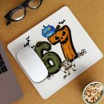 PC, gaming si accesorii - Periferice PC - Mousepad - Mousepad Six Seven Halloween Dovleac 6 7 Horror CoolTrend, 21x19cm - Infinity.ro