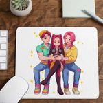 PC, gaming si accesorii - Periferice PC - Mousepad - Mousepad Huntrix Saja Boys Drama Kpop CoolTrend, 21x19cm - Infinity.ro