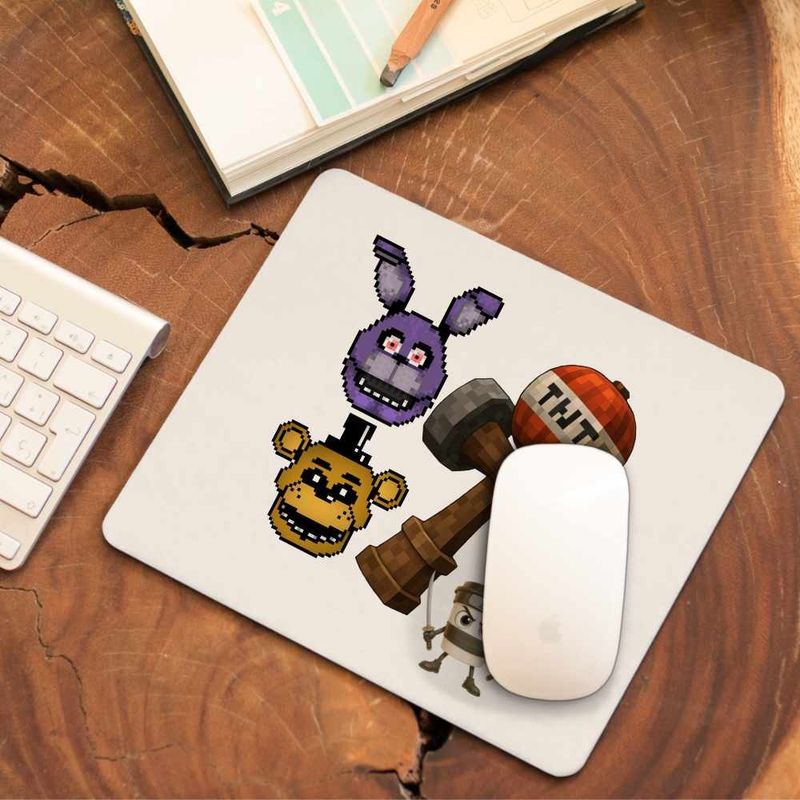 PC, gaming si accesorii - Periferice PC - Mousepad - Mousepad Fnaf Kendama Minecraft Freddy Bonnie Five Nights at Freddy CoolTrend, 21x19cm - Infinity.ro