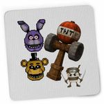 PC, gaming si accesorii - Periferice PC - Mousepad - Mousepad Fnaf Kendama Minecraft Freddy Bonnie Five Nights at Freddy CoolTrend, 21x19cm - Infinity.ro