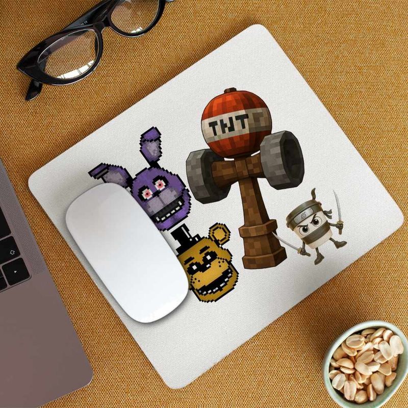 PC, gaming si accesorii - Periferice PC - Mousepad - Mousepad Fnaf Kendama Minecraft Freddy Bonnie Five Nights at Freddy CoolTrend, 21x19cm - Infinity.ro