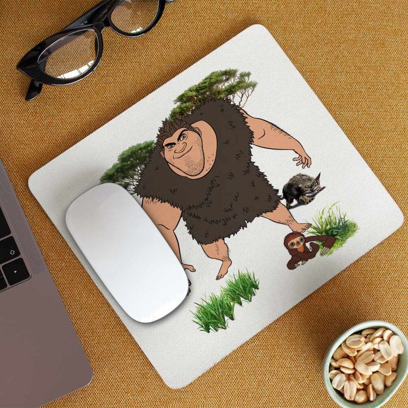 PC, gaming si accesorii - Periferice PC - Mousepad - Mousepad The Croods Grug Tata Desene Animate Epoca de Piatra CoolTrend, 21x19cm - Infinity.ro