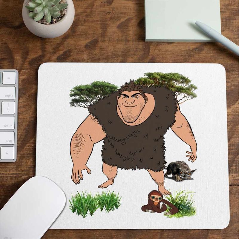 PC, gaming si accesorii - Periferice PC - Mousepad - Mousepad The Croods Grug Tata Desene Animate Epoca de Piatra CoolTrend, 21x19cm - Infinity.ro