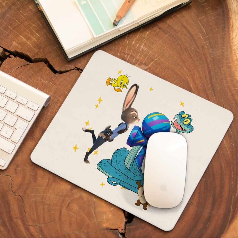 PC, gaming si accesorii - Periferice PC - Mousepad - Mousepad Kendama Zootopia Gary Judy Politist Sarpe Iepure CoolTrend, 21x19cm - Infinity.ro
