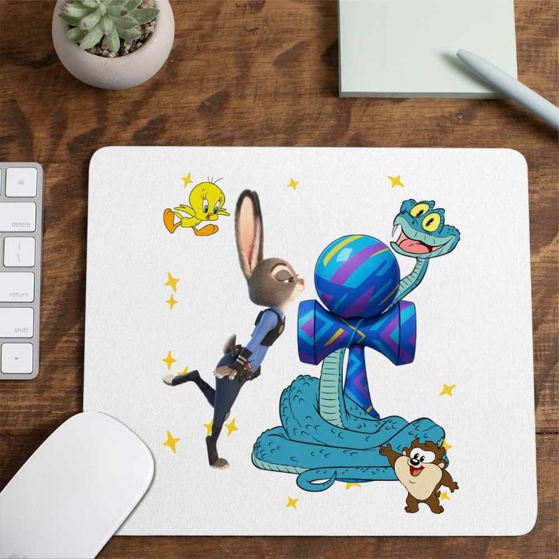 PC, gaming si accesorii - Periferice PC - Mousepad - Mousepad Kendama Zootopia Gary Judy Politist Sarpe Iepure CoolTrend, 21x19cm - Infinity.ro