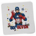 PC, gaming si accesorii - Periferice PC - Mousepad - Mousepad Six Seven Captain America 67 Marvel Superhero CoolTrend, 21x19cm - Infinity.ro