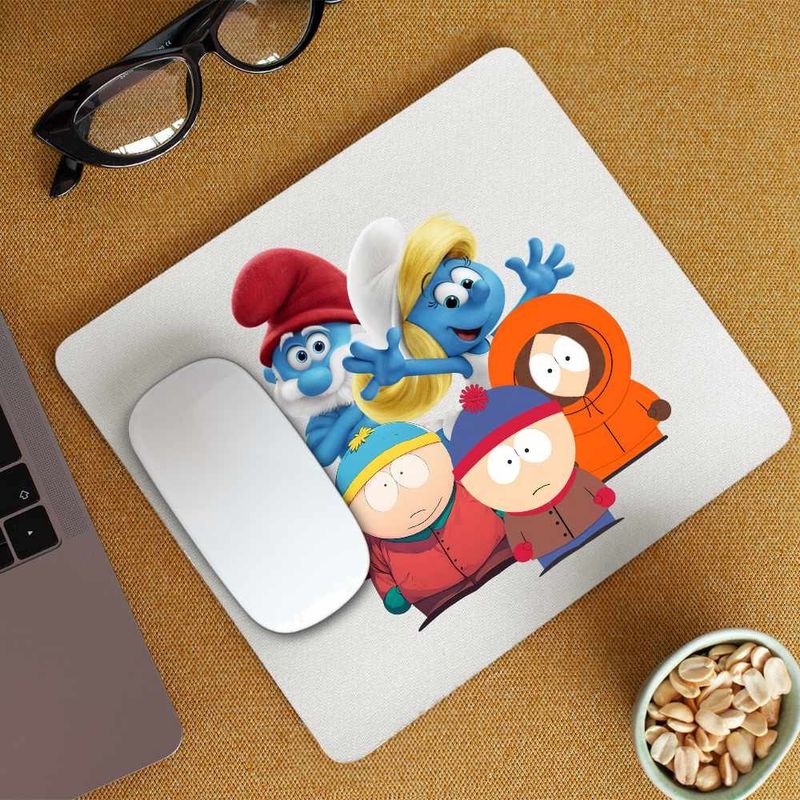 PC, gaming si accesorii - Periferice PC - Mousepad - Mousepad South Park Strumfii Papa Strumf Strumfita, CoolTrend, 21x19cm - Infinity.ro