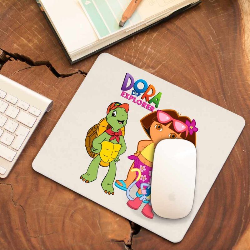 PC, gaming si accesorii - Periferice PC - Mousepad - Mousepad Dora Exploratoarea Franklin Explorer Maimuta, CoolTrend, 21x19cm - Infinity.ro