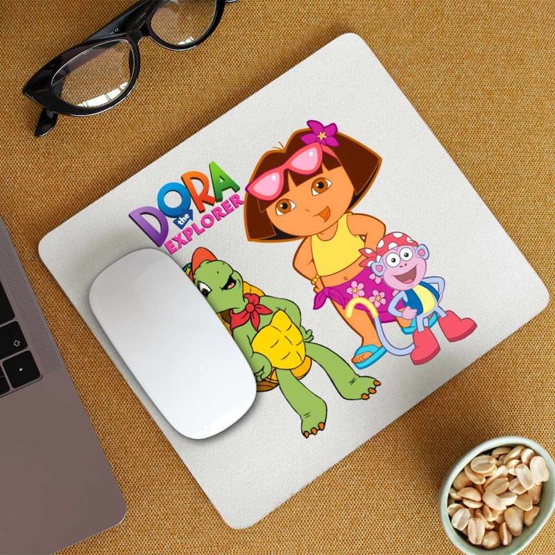 PC, gaming si accesorii - Periferice PC - Mousepad - Mousepad Dora Exploratoarea Franklin Explorer Maimuta, CoolTrend, 21x19cm - Infinity.ro