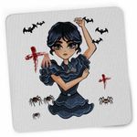PC, gaming si accesorii - Periferice PC - Mousepad - Mousepad Familia Addams Wednesday Dans Horror Halloween Arte Scoala CoolTrend, 21x19cm - Infinity.ro