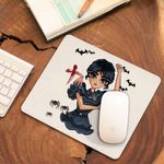 PC, gaming si accesorii - Periferice PC - Mousepad - Mousepad Familia Addams Wednesday Dans Horror Halloween Arte Scoala CoolTrend, 21x19cm - Infinity.ro