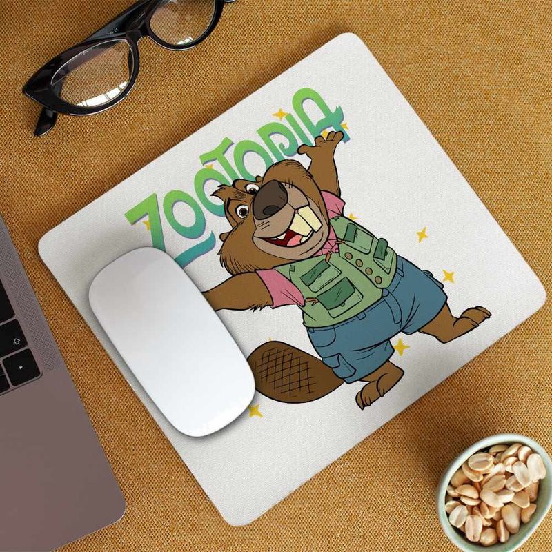 PC, gaming si accesorii - Periferice PC - Mousepad - Mousepad Zootopia Nibbles Maplestick Castor Zootropolis CoolTrend, 21x19cm - Infinity.ro