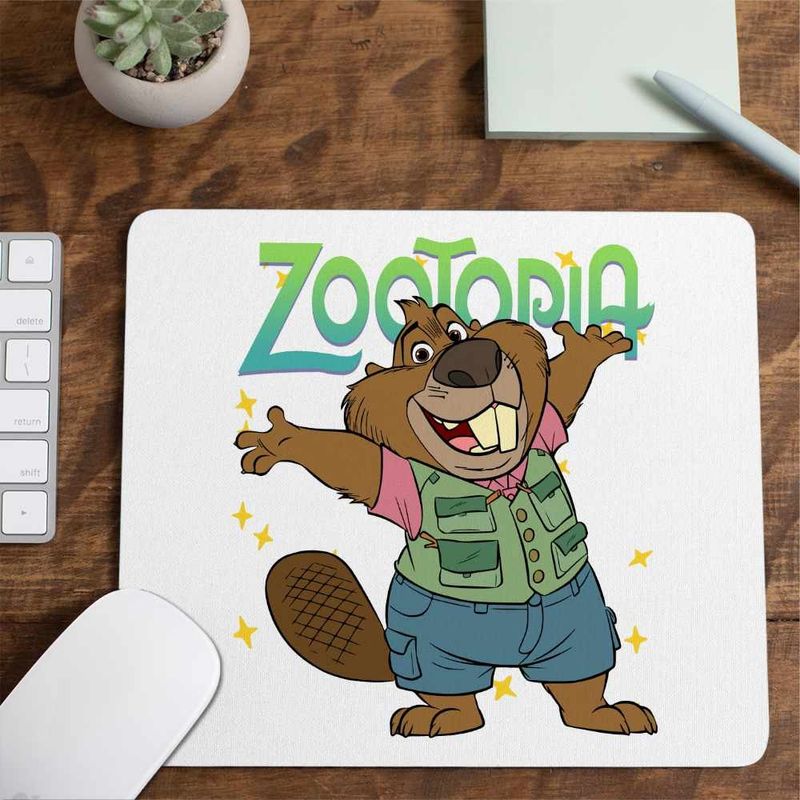 PC, gaming si accesorii - Periferice PC - Mousepad - Mousepad Zootopia Nibbles Maplestick Castor Zootropolis CoolTrend, 21x19cm - Infinity.ro