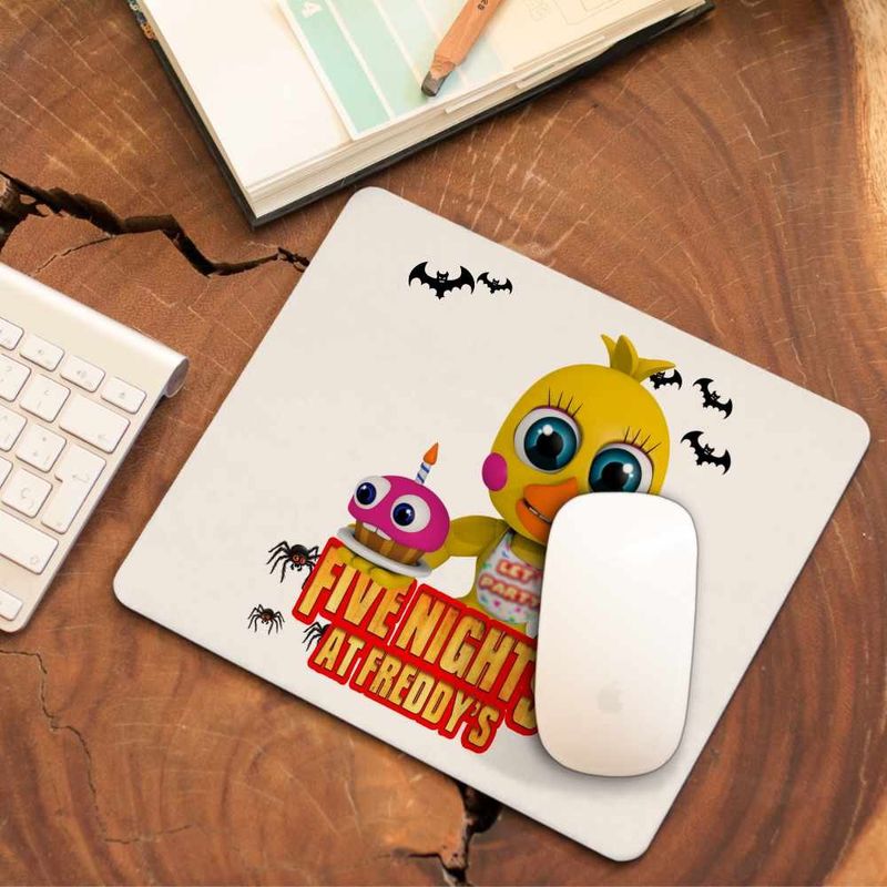 PC, gaming si accesorii - Periferice PC - Mousepad - Mousepad Fnaf Chica Five Nights at Freddy Horror Halloween CoolTrend, 21x19cm - Infinity.ro