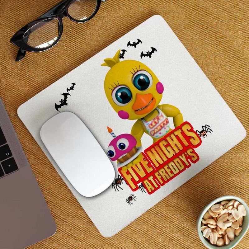 PC, gaming si accesorii - Periferice PC - Mousepad - Mousepad Fnaf Chica Five Nights at Freddy Horror Halloween CoolTrend, 21x19cm - Infinity.ro