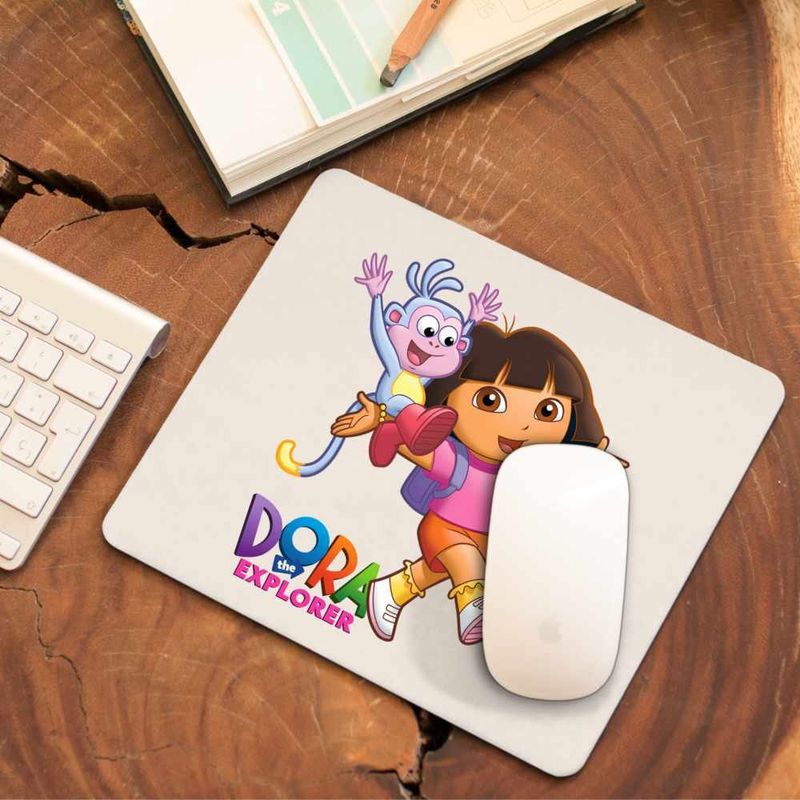 PC, gaming si accesorii - Periferice PC - Mousepad - Mousepad Dora Explorer Maimuta Aventuri, CoolTrend, 21x19cm - Infinity.ro