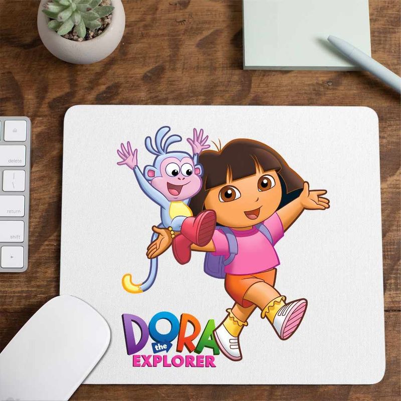 PC, gaming si accesorii - Periferice PC - Mousepad - Mousepad Dora Explorer Maimuta Aventuri, CoolTrend, 21x19cm - Infinity.ro