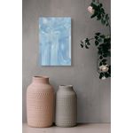 Casa si Gradina - Decoratiuni - Tablouri - Tablou Canvas, "Reflexii geometrice în albastru glaciar", 26 x 39 cm - Infinity.ro