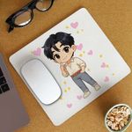 PC, gaming si accesorii - Periferice PC - Mousepad - Mousepad Huntrix Saja Boys Jinu Chibi Kpop CoolTrend, 21x19cm - Infinity.ro