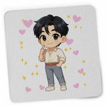 PC, gaming si accesorii - Periferice PC - Mousepad - Mousepad Huntrix Saja Boys Jinu Chibi Kpop CoolTrend, 21x19cm - Infinity.ro