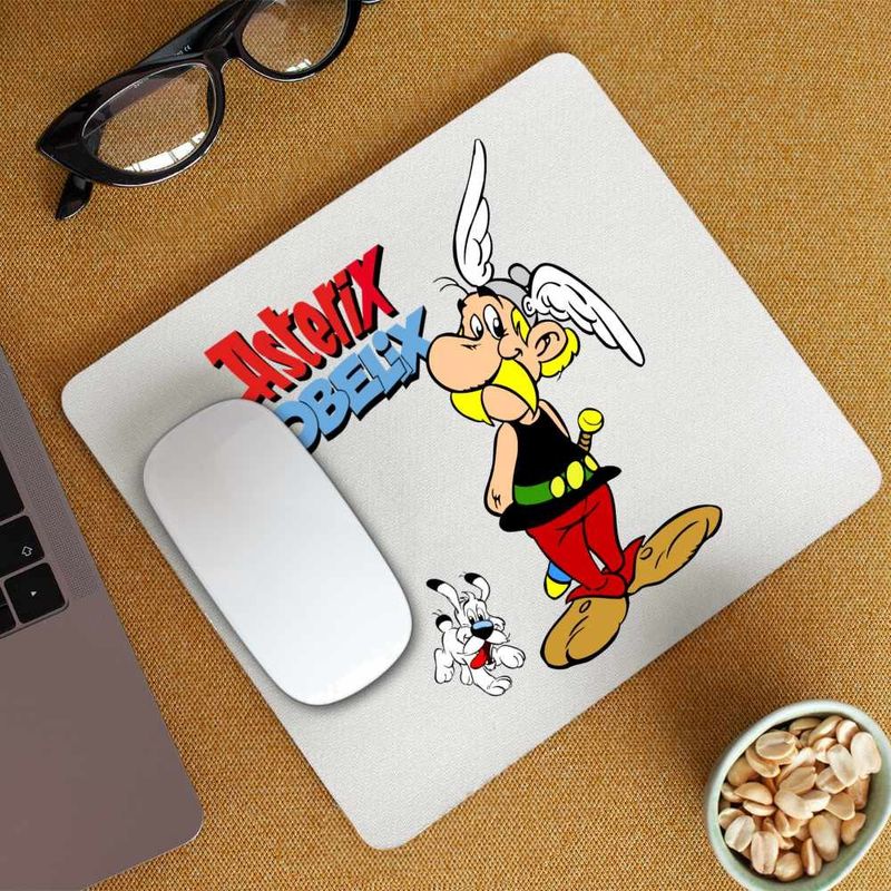 PC, gaming si accesorii - Periferice PC - Mousepad - Mousepad Asterix Obelix Galia Antica Cleopatra, CoolTrend, 21x19cm - Infinity.ro