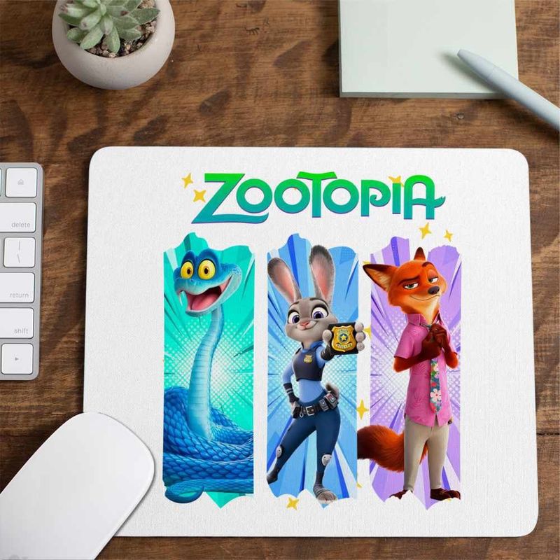 PC, gaming si accesorii - Periferice PC - Mousepad - Mousepad Zootopia Dream Team Zootropolis Politisti CoolTrend, 21x19cm - Infinity.ro