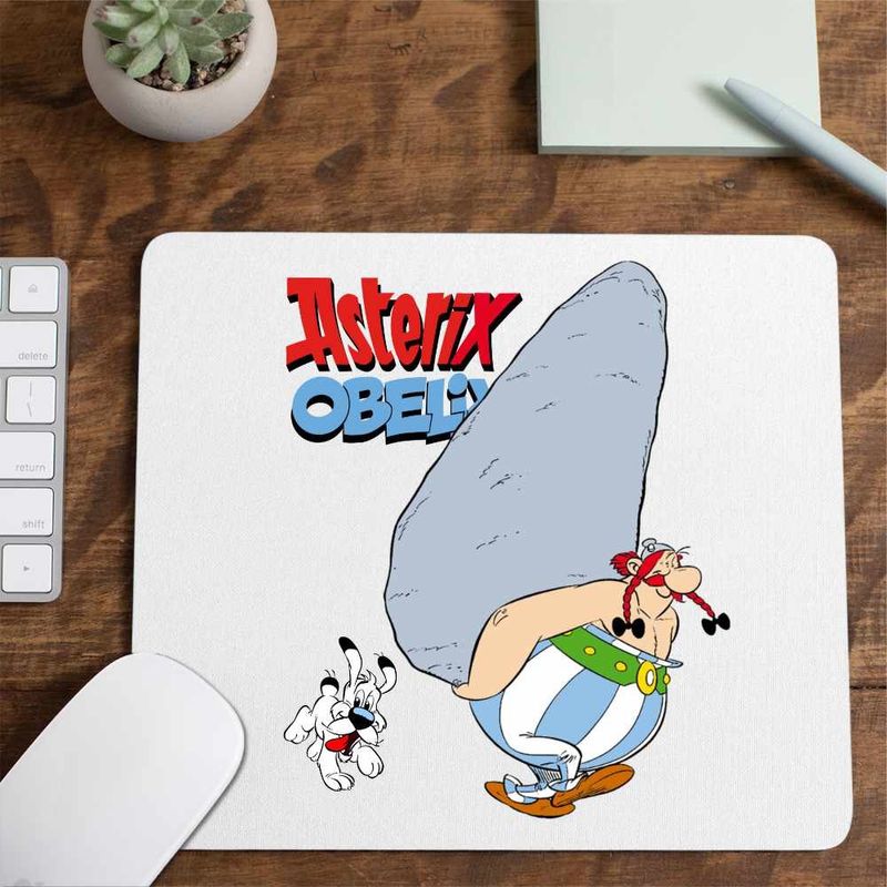 PC, gaming si accesorii - Periferice PC - Mousepad - Mousepad Obelix Asterix Stanca Cleopatra, CoolTrend, 21x19cm - Infinity.ro